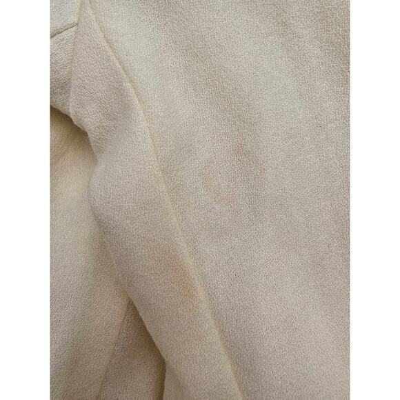 Unique Jenna Size 14 Ivory "Let the Earth Rejoice" Christmas Wool Blazer *Flaws - Picture 8 of 13